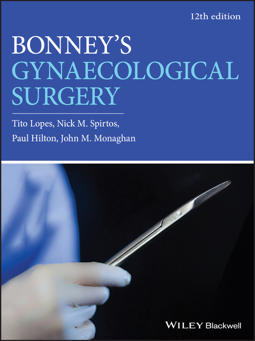 Title details for Bonney's Gynaecological Surgery by Tito Lopes - Wait list